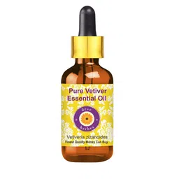 Deve Herbes Pure Vetiver Steam Distilled Essential Oil with Glass Dropper - 5 ml-image-70
