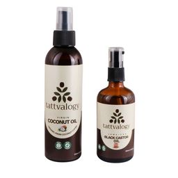 Tattvalogy Set of Virgin Coconut 200 ml & Jamaican Black Castor Hair Oils 100 ml-8