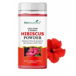 She Essentials Pure & Herbal Hibiscus Powder Hair Mask - 100 g-image-90