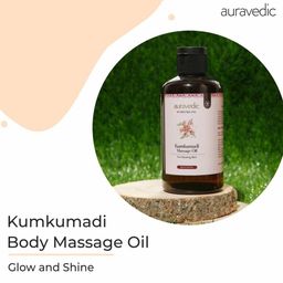 Auravedic For Glowing Skin Kumkumadi Body Massage Oil-200ml-image-49