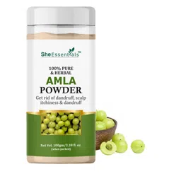 She Essentials 100% Pure & Herbal Amla Powder For Dandruff & Scalp Itchiness - 100gm-11