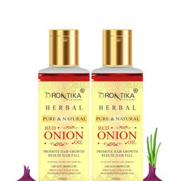 DRONTIKA Herbal Set of 2 Red Onion Oil For Hair Growth - 100ml Each-14