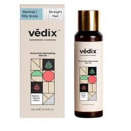 VEDIX Customized Ayurvedic Ahuta Root Stimulating Hair Oil for Normal & Oily Scalp - Straight Hair-51