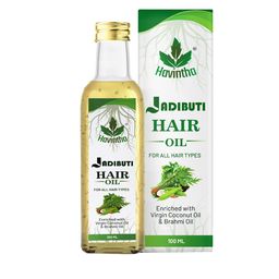 Havintha Jadibuti Hair Oil with Virgin Coconut Oil & Brahmi Oil - 100ml-11