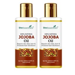She Essentials Set Of 2 100% Pure Jojoba Oil For Hair Growth & Skin - 100ml Each-31