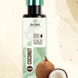Nat Habit 100% Pure Cold Pressed Virgin Coconut Body Oil for Deep Moisturisation - 100 ml-47