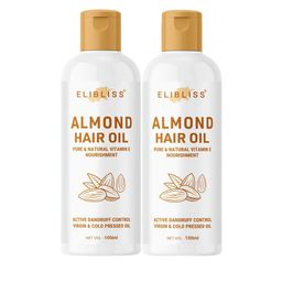 ELIBLISS Set Of 2 Almond Hair Oil With Vitamin E - 100ml Each-14