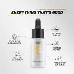 Wild stone Men Code Beard Oil for Anti-Dandruff & Non Greasy Beard - 30 ml image 5