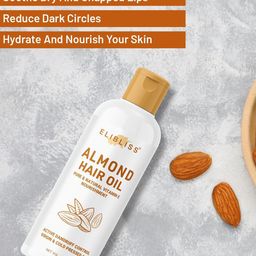 ELIBLISS Set Of 2 Almond Hair Oil With Vitamin E - 100ml Each image 4