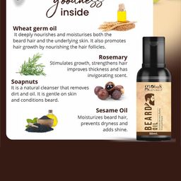Globus naturals Set of 3 Beard Oil Enriched With Amla Reetha Erand & Sesame Oil -50ml Each image 3