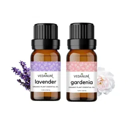 VEDANUM Set of 2 Organic Plant Essential Oils 15ml each - Lavender & Gardenia-64