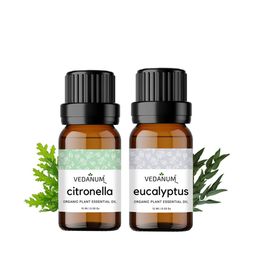 VEDANUM 2 Pcs Transparent Eucalyptus & Citronella Essential Oil-3