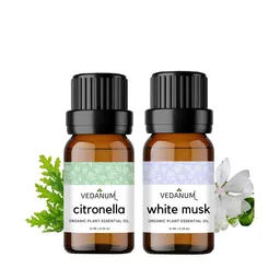 VEDANUM Set of 2 Citronella & White Musk Organic Plant Essential Oil 15 ml (Each)-60