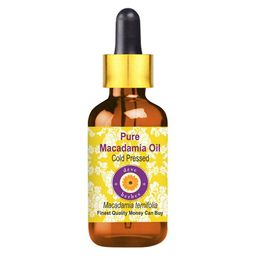 Deve Herbes Natural Therapeutic Grade Cold Pressed Macadamia Oil with Dropper - 50 ml-48