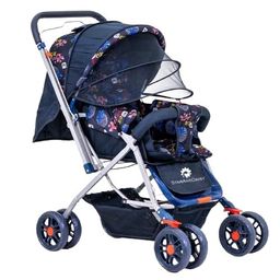 StarAndDaisy Sunrise Baby Stroller for 0-5 Years - Lightweight Foldable Pram with 3-Point Safety Harness, Adjustable Backrest, 360° Swivel Wheel, Reversible Handlebar, Extended Mosquito Net (Beta) image 1