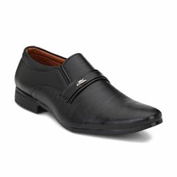 RL Rocklin Men Men Black Solid Formal Slip-On-image-100