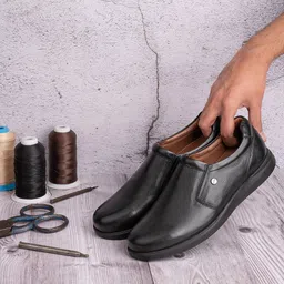 One8 Select by Virat Kohli Men Textured Lightweight Premium Leather Formal Slip-On Shoes-16