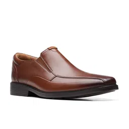 Clarks Men Round Toe Formal Slip-On Shoes-image-4