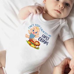 KNITROOT Infants Onam Printed Cotton Bodysuit-image-3