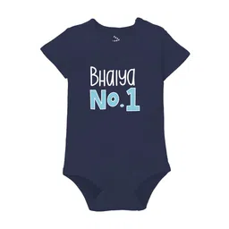 Zeezeezoo Infants Bhaiya No 1 Printed Cotton Bodysuit-image-69