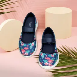 KazarMax Girls Flamingo Print Ballerinas-image-77