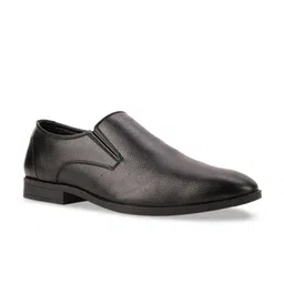 Bata Men Black Solid Formal Slip-Ons-picture-50
