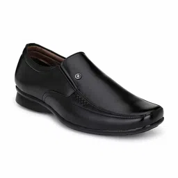 RL Rocklin Men Men Black Solid Synthetic Leather Formal Slip-Ons-picture-19