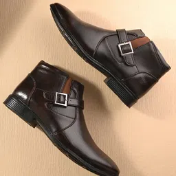Mactree Men Mid-Top Formal Monk Shoes-picture-30