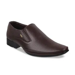 WALKWAY by Metro Men Textured Formal Slip-On Shoes-image-63