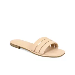 Eske Women Rose Solid Open Toe Flats-image-67