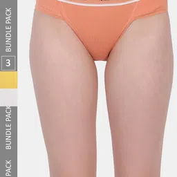 Amour Secret Women Pack of 3 Smooth-Fit Anti-Bacterial Bikini Briefs-image-68