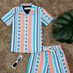 The Lion and The Fish Boys Printed Shirt with Shorts-image-30
