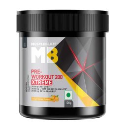 MuscleBlaze PRE Workout 200 Xtreme,  0.22 lb  Tangy Orange -image-21