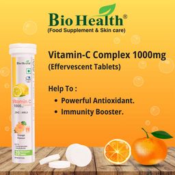 Bio Health Vitamin C+Zinc+Amla,  20 tablet(s)  Orange  image 1