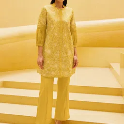 Kaftanize Embroidered Tunic & Trousers Co-Ord-picture-31