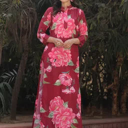 ASHEERA Printed Pure Cotton Tunic With Trousers Co-Ords-picture-45