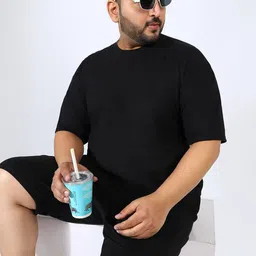 Instafab Plus Round Neck Tshirt With Shorts-46