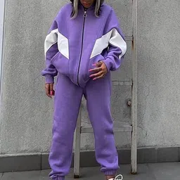LULU & SKY Solid Sweatshirt & Joggers Set-image-27