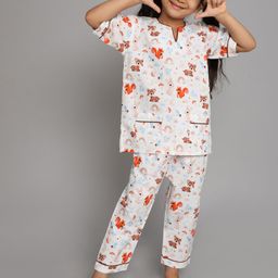 BAESD Conversational Printed Pure Cotton Night Suit-20