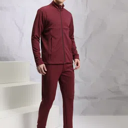 HIGHLANDER Full Sleeve Full Zip High Neck Sweatshirt With Joggers-image-9