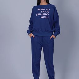 Muvazo Typography Printed Sweatshirt & Trousers-image-39