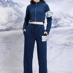 Tokyo Talkies Slim Fit Jacket & Wide Leg Trousers-picture-14