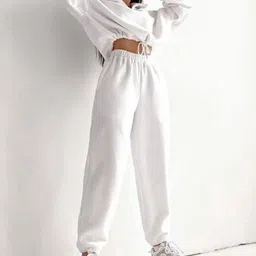 LULU & SKY Cropped Sweatshirt With Joggers Co-Ord-image-64