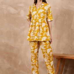 BAESD Floral Printed V-Neck Tunic With Palazzo Co-Ords-picture-17