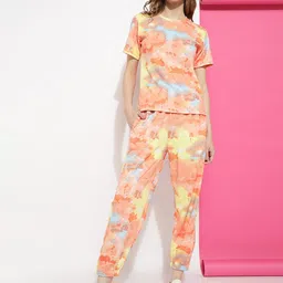 Ziva Fashion Printed T-shirt With Joggers-picture-38