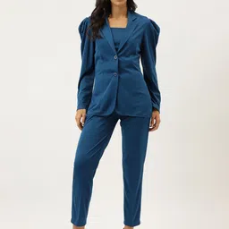 TRYMISFIT Lapel Collar Coat With Trousers Co-Ords-image-45