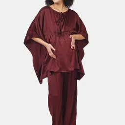 angloindu Women Kaftan & Trousers Maternity Co-Ords-image-5