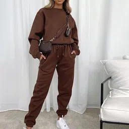 LULU & SKY Solid Sweatshirt & Joggers Set-image-60
