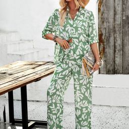 StyleCast Abstract Printed Shirt With Trousers-picture-7