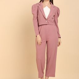 Mast & Harbour Textured Notched Lapel Coat & Trousers-8